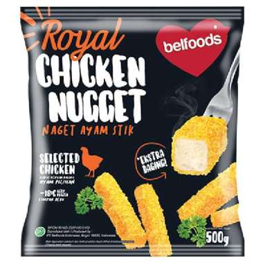 Promo Harga Belfoods Royal Nugget Chicken Nugget Stick 500 gr - Blibli
