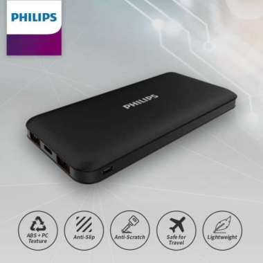 Philips DLP 6812N PowerBank 10000mAH Real Kapasitas Type-C Original