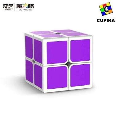 Rubik 2x2 2x2x2 Qiyi OS POP Unik Magnetic Original Ungu