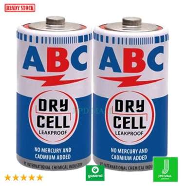 Baterai Sedang ABC Biru Ukuran Tipe C R14 isi 1 buah