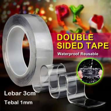 Nano Magic Double Tape Solatip Ajaib Dobel Tip 3cm 30mm Tebal 1mm Panjang 2 Meter