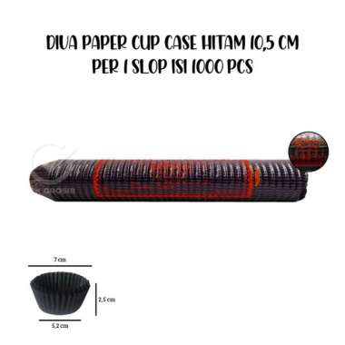 Diva Cake Case Hitam 10,5 [1 slop]