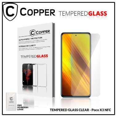 Poco X3 NFC - COPPER TEMPERED GLASS FULL CLEAR