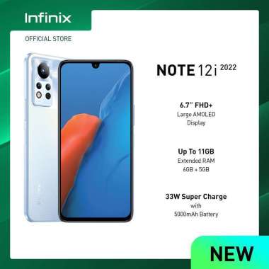 Infinix Note 12i 2022 [6/128 GB/Official Store] Alpine White