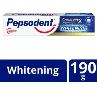 Promo Harga Pepsodent Pasta Gigi Complete 8 Actions Plus Whitening 190 gr - Blibli