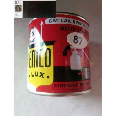 cat minyak kayu besi emco lux warna coklat kopi 200 ml