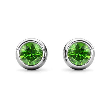 Her Jewellery Birth Stone Moon Peridot Crystal Anting Wanita