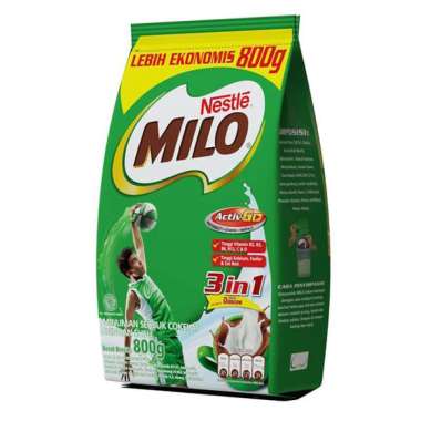 Promo Harga Milo ActivGo 3in1 800 gr - Blibli