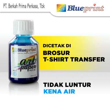 Blueprint Tinta Art Paper Printer Refill for Epson [100 mL/ 6 Warna] Light Cyan