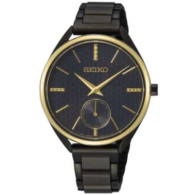 Seiko Quartz SRKZ49P1 50TH Anniversary Special Edition Jam Tangan Wanita black gold