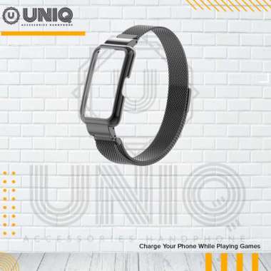 Finchy Strap Stainless Steel Case Huawei Band 7 Smartwatch Strap Milanese Magnetic Loop Casing Huawe