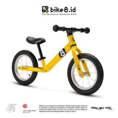BIKE8 R-STANDARD Balance Bike / Push Bike - Sepeda Anak - Yellow