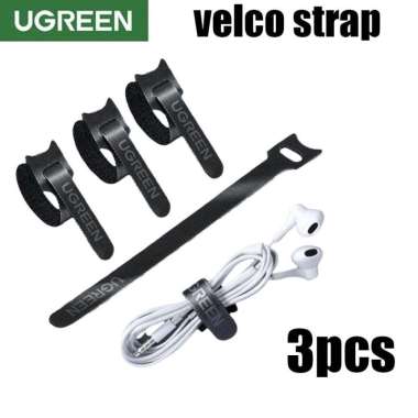 FONKEN VELCO STRAPS CABLE ORGANIZER PENGIKAT PENJEPIT KABEL HOLDER UGREEN ISI 3PCS