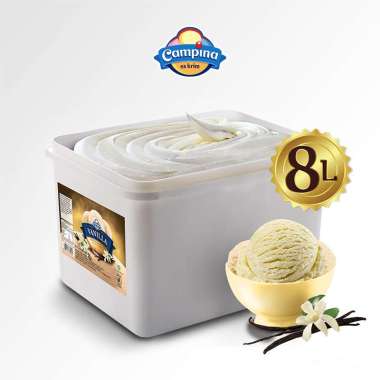 Promo Harga CAMPINA Ice Cream Vanilla 8000 ml - Blibli
