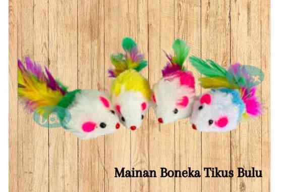 Mainan Boneka Tikus Bulu TY35 - Mainan Kucing Interaktif Cat Toys