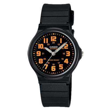 Casio General MQ-71-4BDF Black Dial Black Resin Strap [MACHTWATCH] HItam