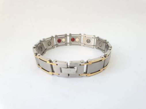Gelang kesehatan Energy / gelang terapi kesehatan MAQNVM STAINLESS CARLOSE - stainless Steel