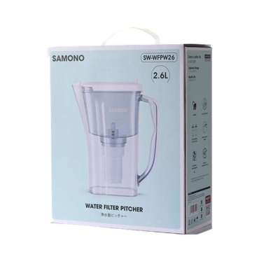 Samono 2.6L Teko Plastik Filterasi Air Minum 4Lapisan Filter SW-WFPW26