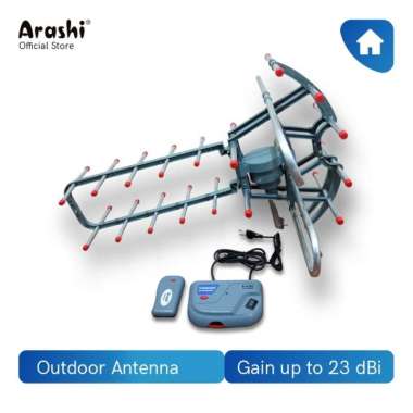 Arashi Antena Remote AAR 850A / Antena TV Outdoor + Remote