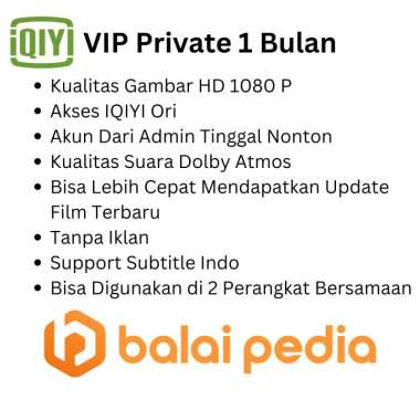 IQIYI VIP Standard 1 Bulan Sharing 1 Perangkat 1 Bulan
