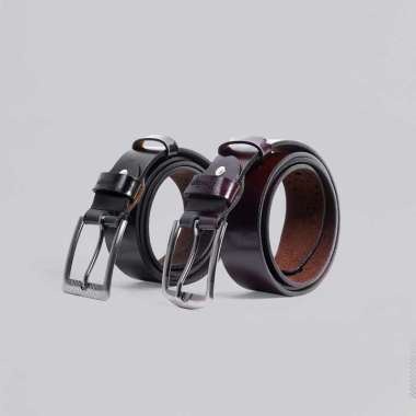 Prodigo * Sabuk Pria Sampari | Ikat Pinggang Kulit Premium | Leather Belt | Gesper Kulit Klasik Blac