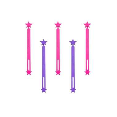 Lunch Punch Silicone Wrap Bands - Pink (5pcs)