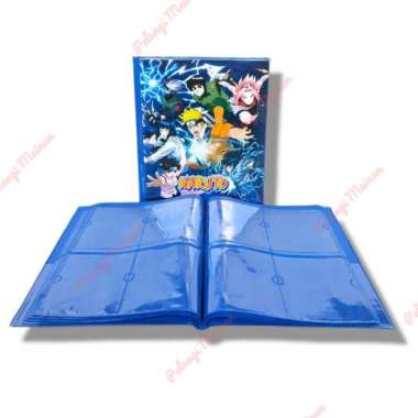Album Kartu Naruto Sedang kapasitas 96 pcs Biru