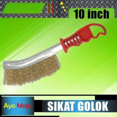 Sikat Golok Sikat Kawat Kuningan Gagang Fiber