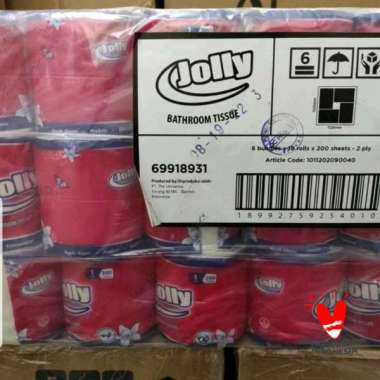 1 Bal = 6Bundle x 10 RollsTissue Tisu Roll Tisu Bathroom Merk Jolly
