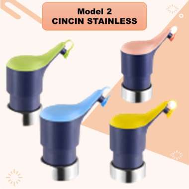 Tutup Botol Press Pump Bottle Saus Kecap Sirup Minyak Dll Cincin Stainless Hijau