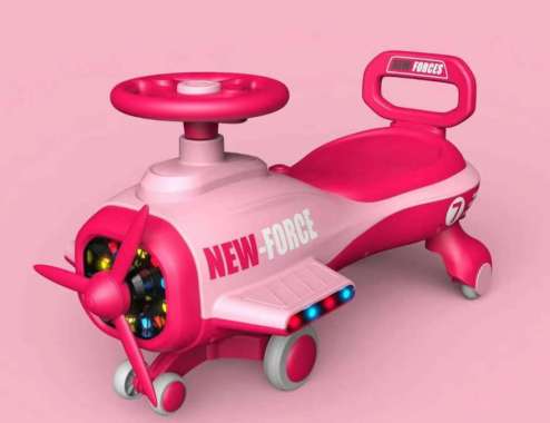 ONE-M303 Mainan Mobil Mobilan Dorong Aircraft Ride On Swing Car LED Musik / Maenan Mobil Dorong Pesa
