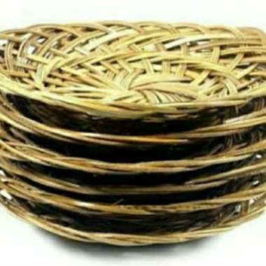 piring lidi/ piring anyaman 1lusin 12pcs