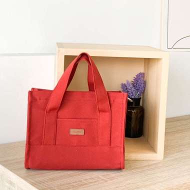 DAISY MINI BY ROUJEE - TAS KANVAS CUSTOM NAMA HANDBAG SLINGBAG TAS SELEMPANG DAN BAHU MAROON