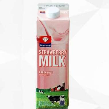 Susu Diamond FRESH MILK Strawberry Susu Segar Pasteurisasi 946ml
