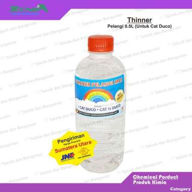 Tiner Thinner Botol Pelangi Cat 1/2 Duco