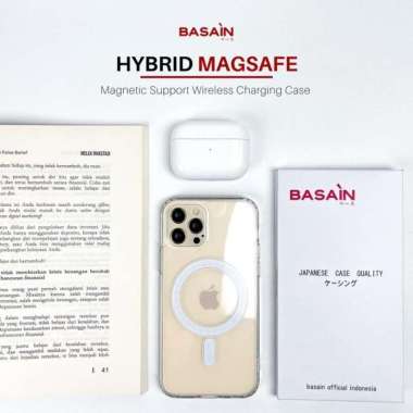 Casing iPhone 13 Case Hybrid MagSafe BASAIN | Transparant