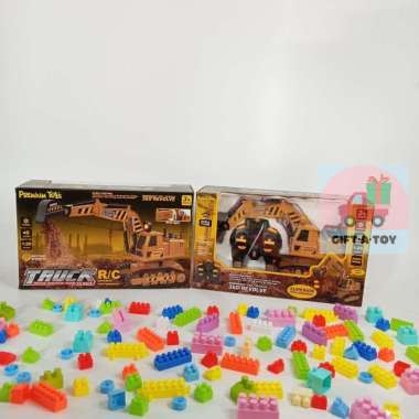 GIFTATOY MAINAN ANAK RC TRUK MODEL EXCAVATOR REMOTE CONTROL BEKO