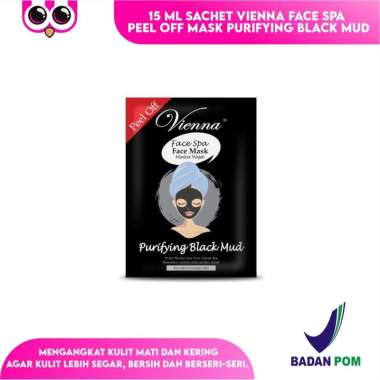 15 ML SACHET VIENNA FACE SPA PEEL OFF MASK PURIFYING BLACK MUD / MASKER WAJAH