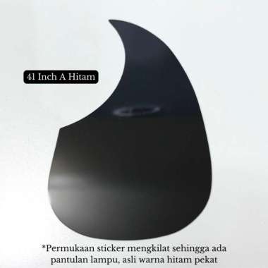 Stiker Pickguard Pelindung Kuku Scratch Gitar 41 Inch A Hitam