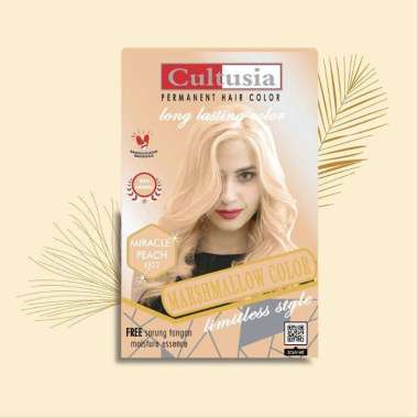 Cultusia Marshmallow Semir BPOM Pewarna & Cat Rambut Cultusia 1/77