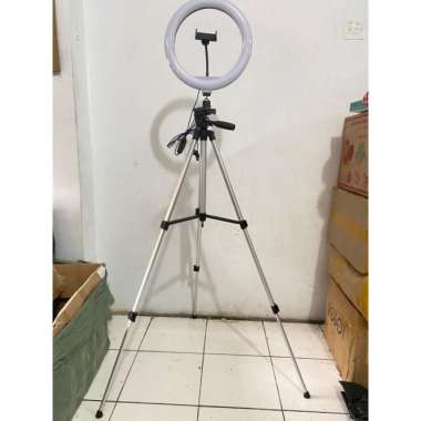 RING LIGHT LED 33CM Lampu 33 cm Make Up + TRIPOD 330A P Multicolor