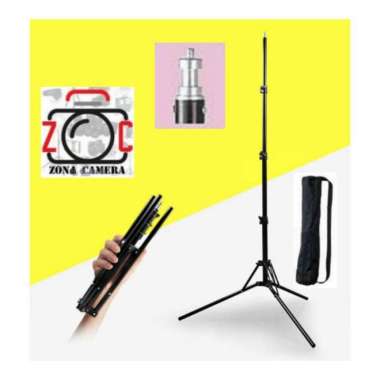 Lizzy Light Stand Lipat Lampu Studio Ring Lighting Led Flash Tripod Ta Multicolor