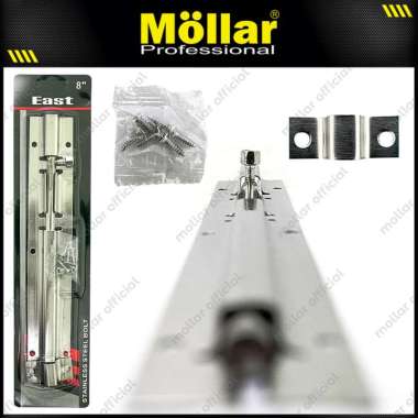 EAST Grendel Pintu 8" Stainless Steel Slot Kunci Jendela Kamar Rumah