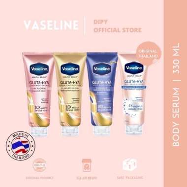 Vaseline Gluta Hya Serum Burst UV Original Thailand 300ml Pink