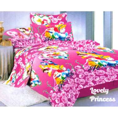 BEDCOVER SET BELADONA RUMBAI QUEEN SIZE 160X200 KATUN CVC SUPER LOVELY PRINCESS