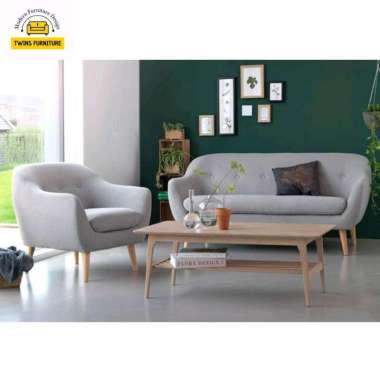 IDEA - sofa retro minimalis 2+1set meja tamu