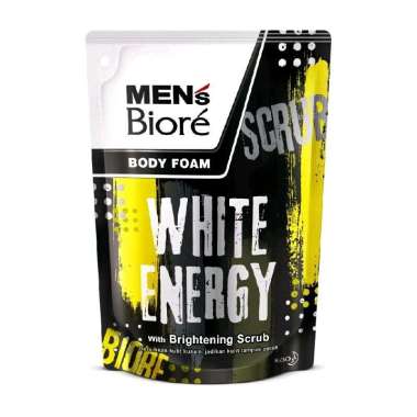 MENS BIORE White Energy Pouch 400ml Body Wash Foam / Sabun Mandi Cair Bandung Expired 2025