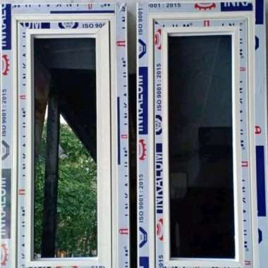 1 Set Kusen Dan Jendela Aluminium Merk Inkalum, Free Ongkir Surabaya, Bukaan Bawah, Siap Pakai..
