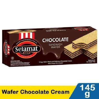 Selamat Wafer Chocolate Cream 145 gr | Wafer Selamat Chocolate Cream