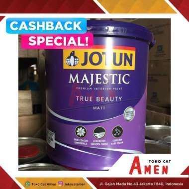 JOTUN MAJESTIC TRUE BEAUTY MATT 2.5LT - SMOOTH WHITE / CAT TEMBOK